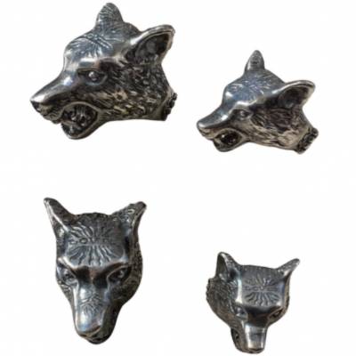 After restoration: Gucci wolf head rings